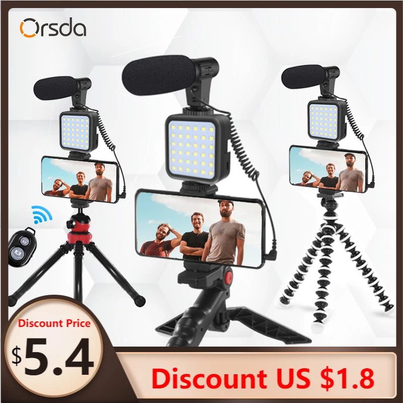 Orsda MT01 MT04 DSLR SLR телефон Vlog штатив типа Горячий башмак держатель для мобильного