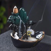 ceramic backflow incense burner smoke waterfall stick incense holder smell aromatic incense crafts aromatic home home decor
