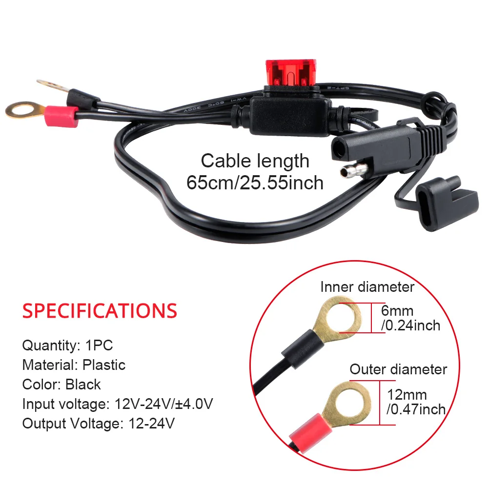 TIOODRE 12V клемма для SAE быстро отсоединить кабель выход аккумулятора мотоцикла