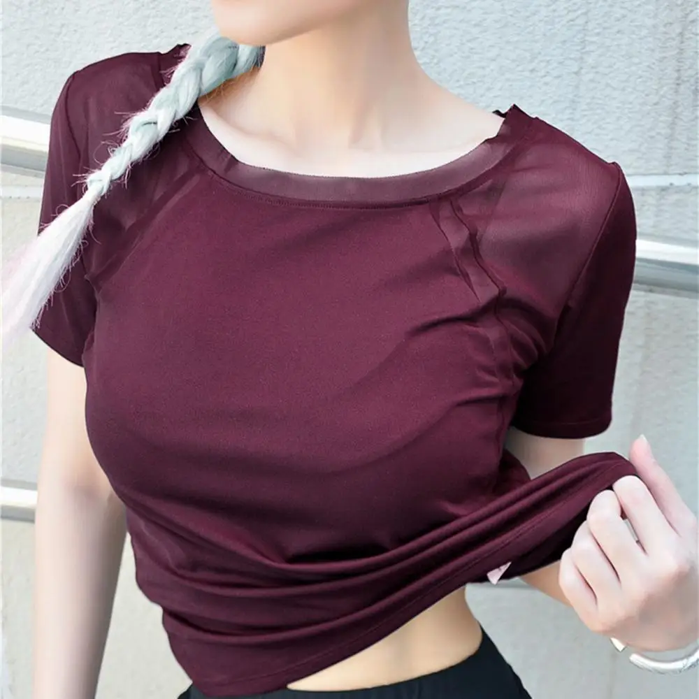 Женская сексуальная рубашка для йоги быстросохнущая спортивная фитнеса женская