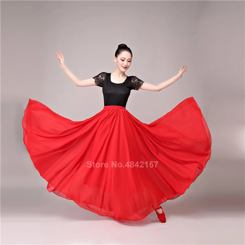 Роскошные шифоновые женские костюмы для танца живота Цыганская юбка испанского