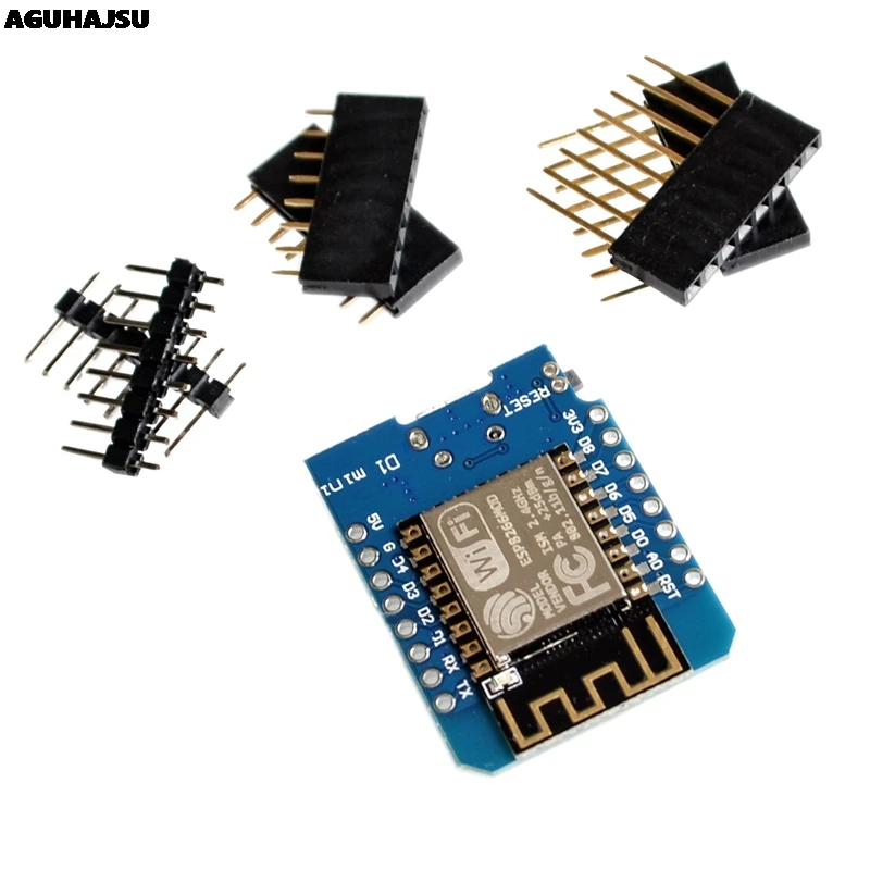 D1 Mini ESP8266, макетная плата с USB-разъемом, Wi-Fi, CH340G, CH340, V2, D1, NodeMCU, Lua, IOT, 3,3 В с Pins