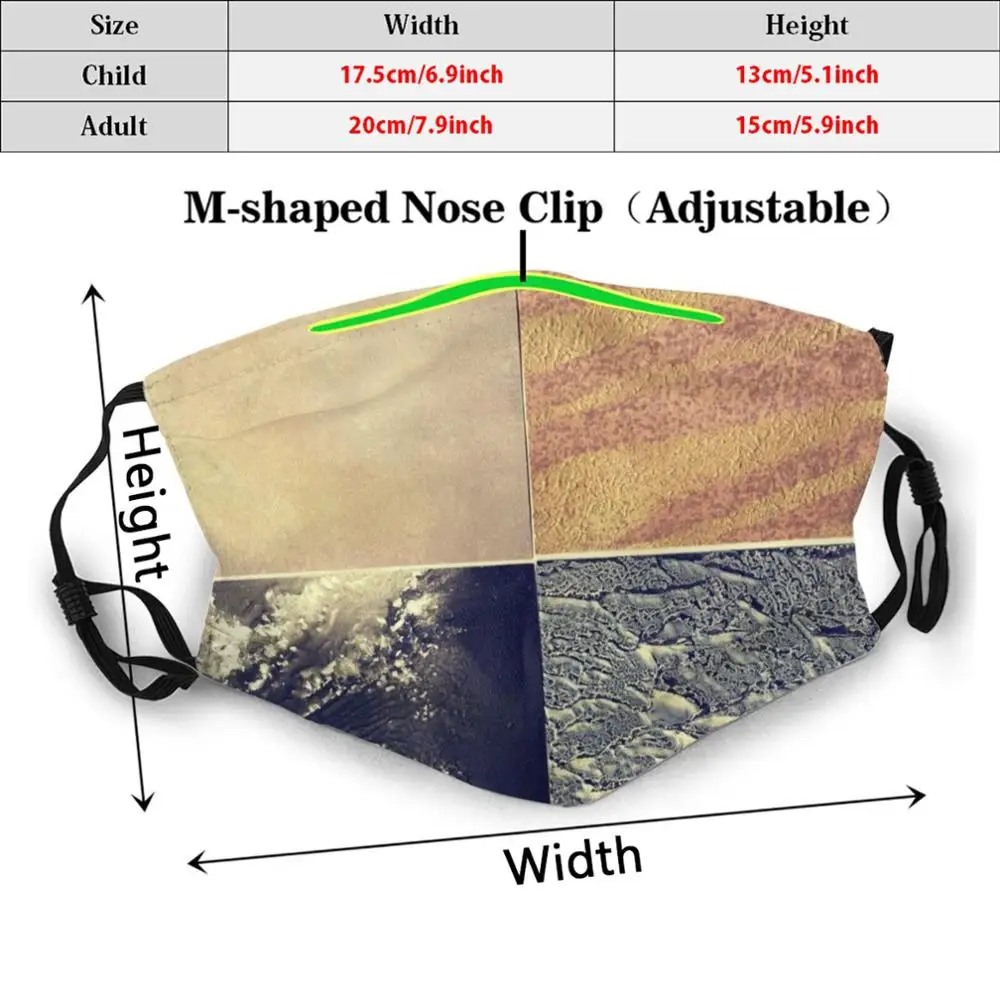 Четыре в одном маска Pm2.5 фильтр моющиеся для взрослых и детей DIY эксперимент