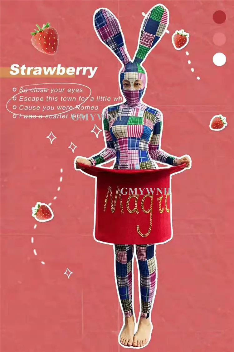B06 косплей яркий женский комбинезон с рисунком зайца одежда для женщин