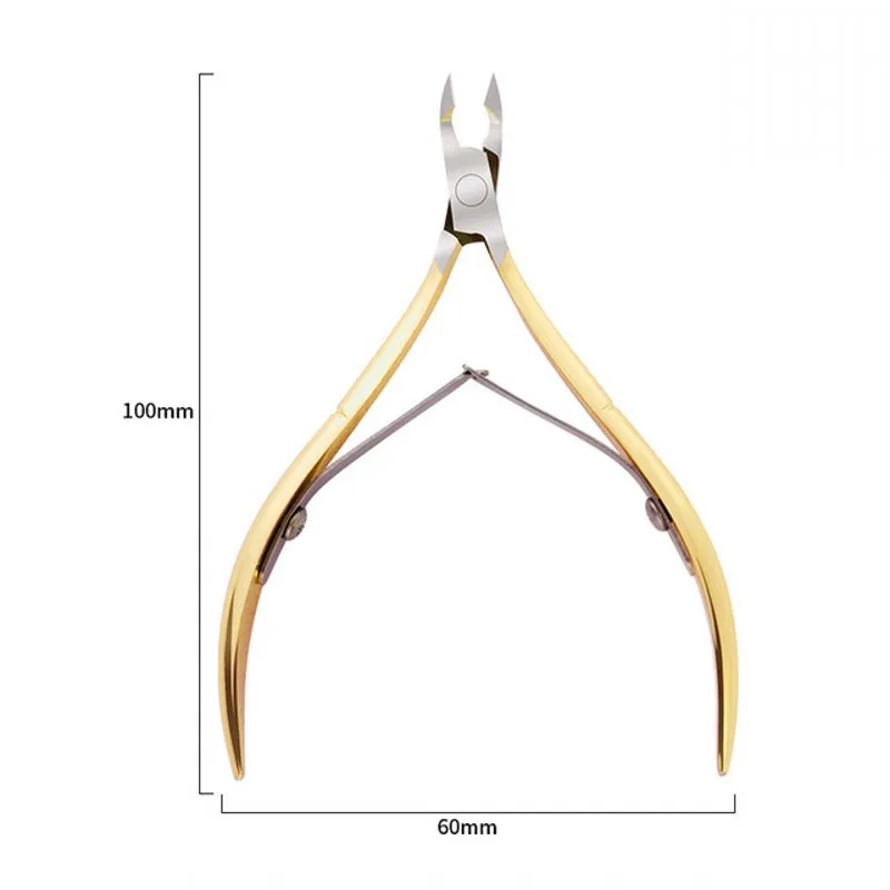 

Gold Silver Nail Cuticle Scissor Stainless Steel Tweezer Clipper Dead Skin Remover Nail Art Nipper Cuticle Pusher Manicure Tools