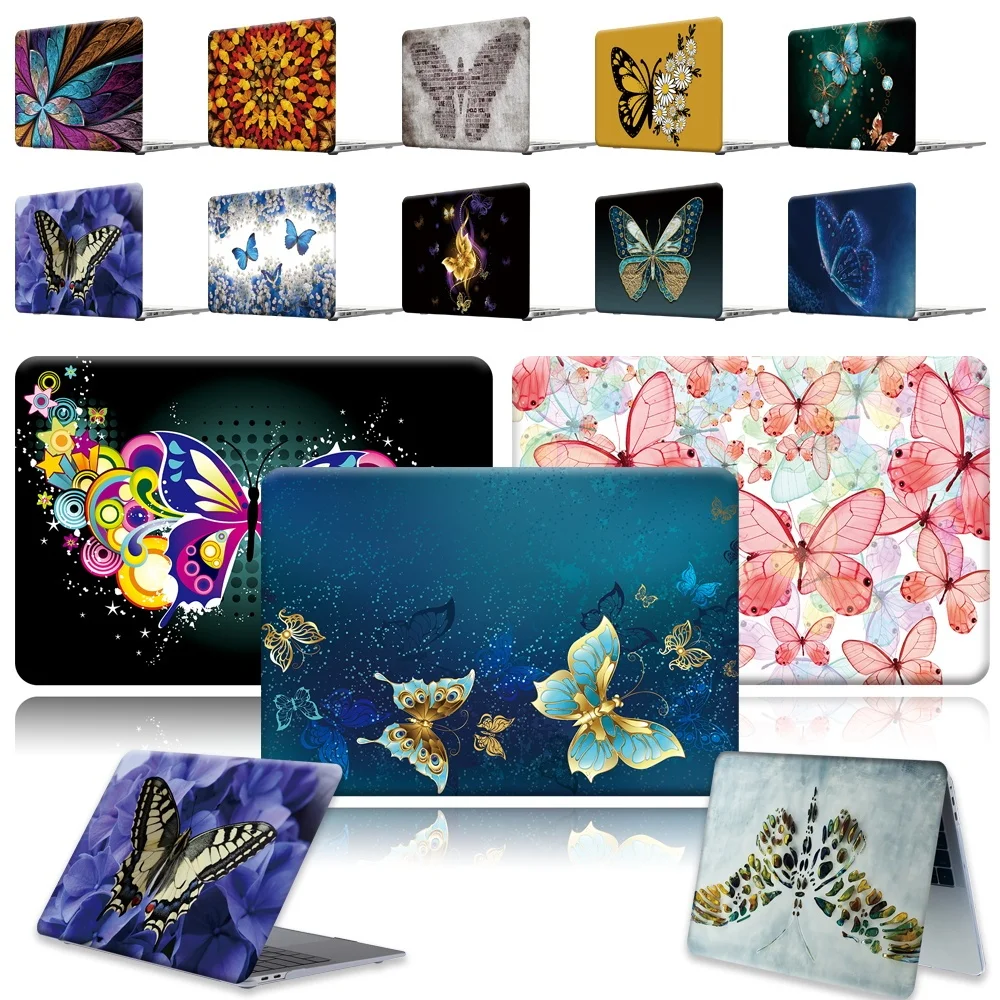 Жесткий чехол с принтом бабочки для Apple MacBook Air Pro Retina 11 12 13 16/Air A2179 A1932/13 3 A1369 A1466 16