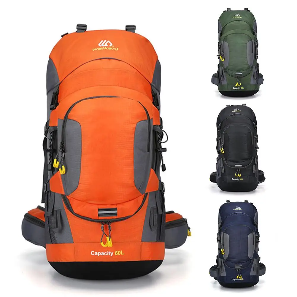 Waterproof Hiking Backpack Rucksack 60L Outdoor Sports Bag Travel Camping Women Trekking For Men | Спорт и развлечения