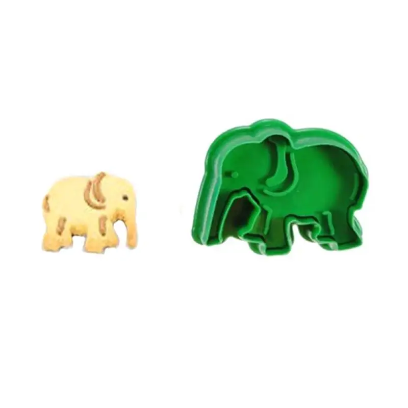 

4pcs Animal Cookie Plastic Lion Giraffe Zebra Shape Cookie Cutter Baking Decorating Cake Tools