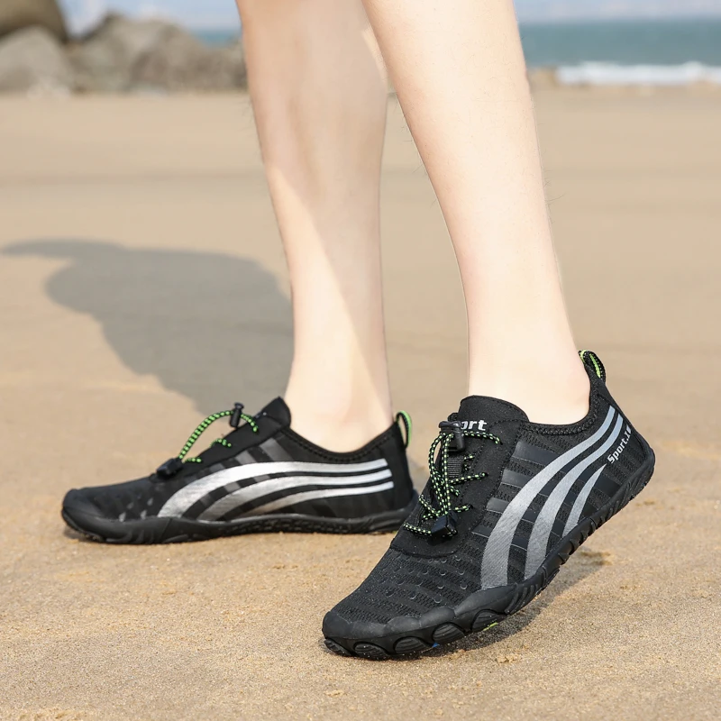 

Men'sAndWomen'sShoes,SummerDeachBhoesColorStripesQuick-drying,LargeSizeShoes,Wear-resistant breathable non-slip outdoor shoes