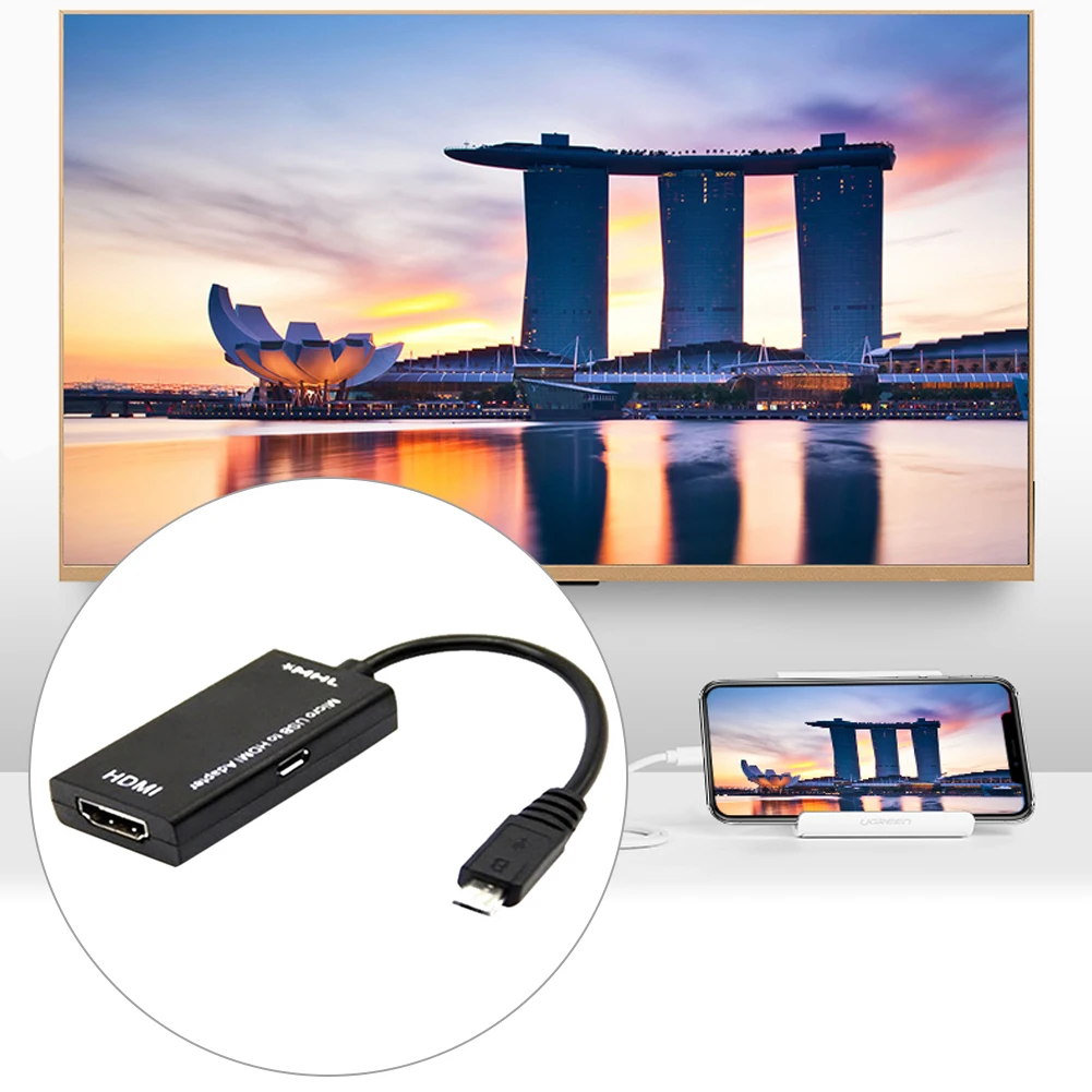 Кабель-адаптер Micro USB для ТВ-выхода HDTV MHL телефона или планшета ПК ноутбука