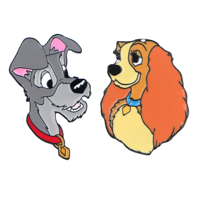 

LT853 Jewelry Dogs Enamel Pin Anime Brooches Bag Lapel Pin Cartoon Holiday Badge Backpack Decoration Jewelry Gift Accessories