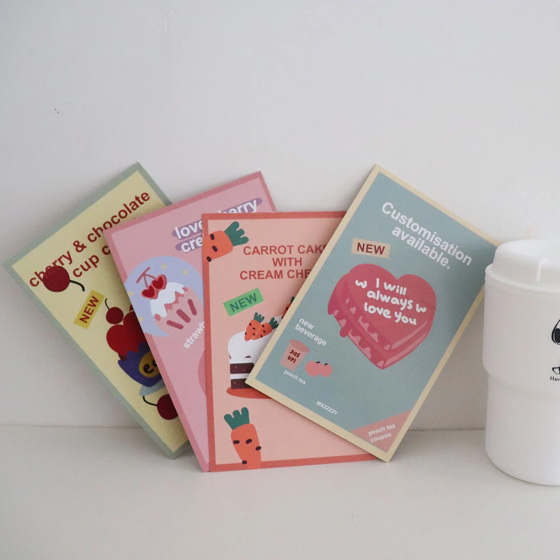 Необычная поздравительная открытка с тортом на день рождения редис вишня