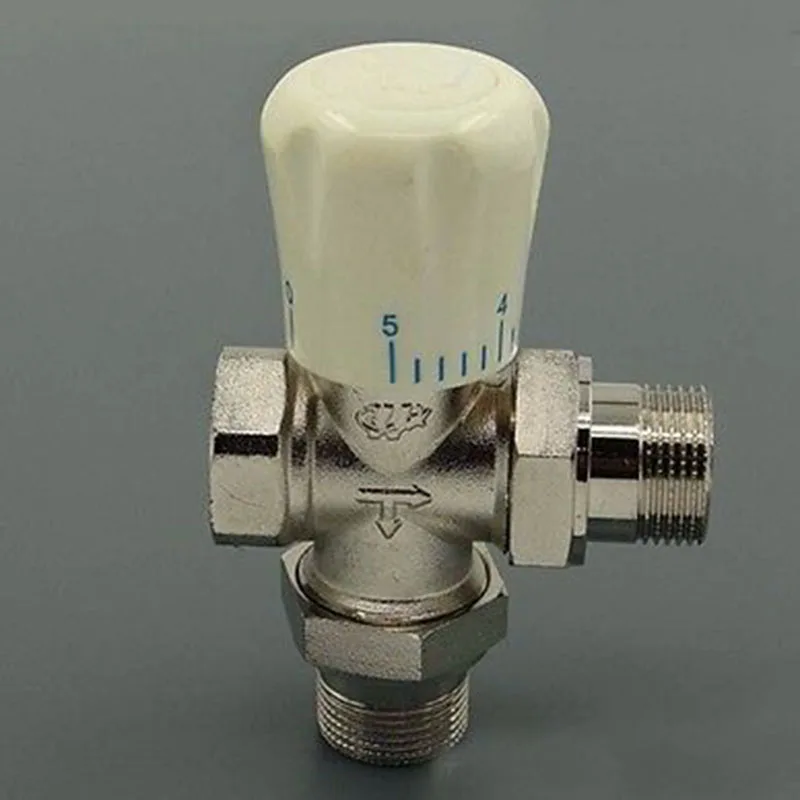 Латунь тройник 3 способ контроля температуры клапан соединение розетка 3/4 &quotBSP