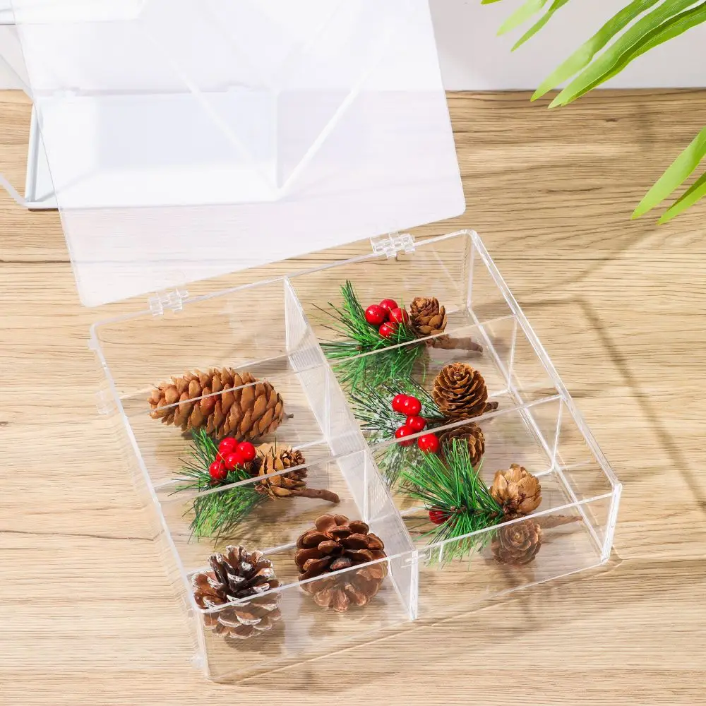 Прозрачная пластиковая коробка для хранения 1 шт. прозрачная квадратная