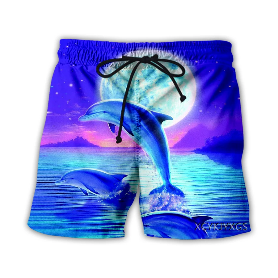 Новые мужские/женские повседневные шорты xinchenyuan с 3D-принтом дельфина модная