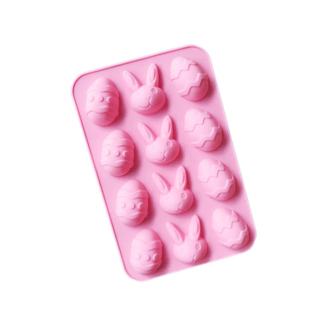 Пасхальный кролик силиконовые яйца Шоколад Торт Мыло Форма для выпечки льда
