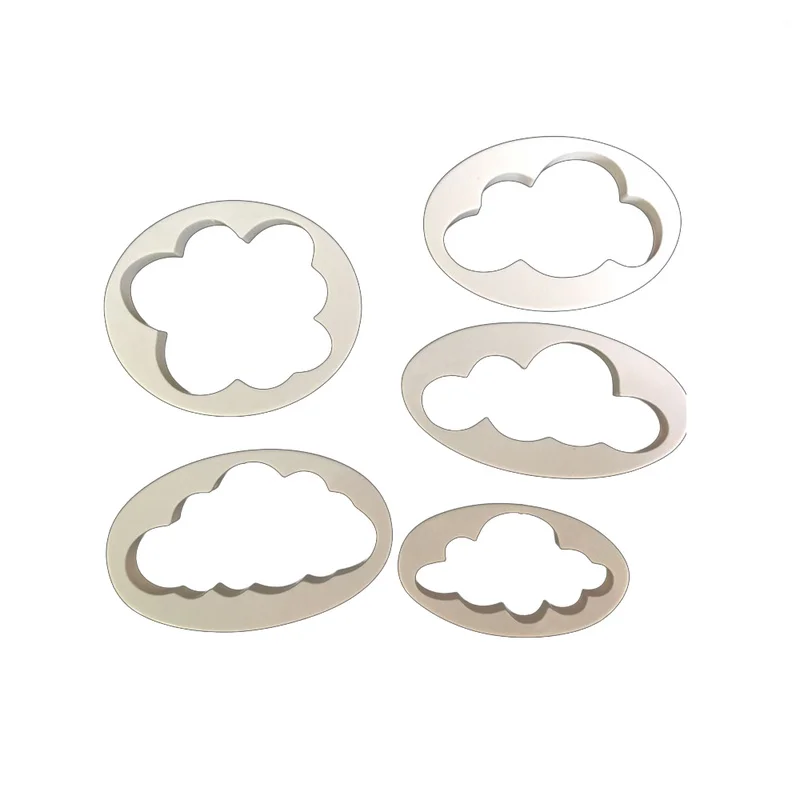 

5PCS Chocolate Mold Pressure Mold Food Grade Plastic Fondant Process Used To Make Biscuit Cookies and Cake Decoration Tools 2021