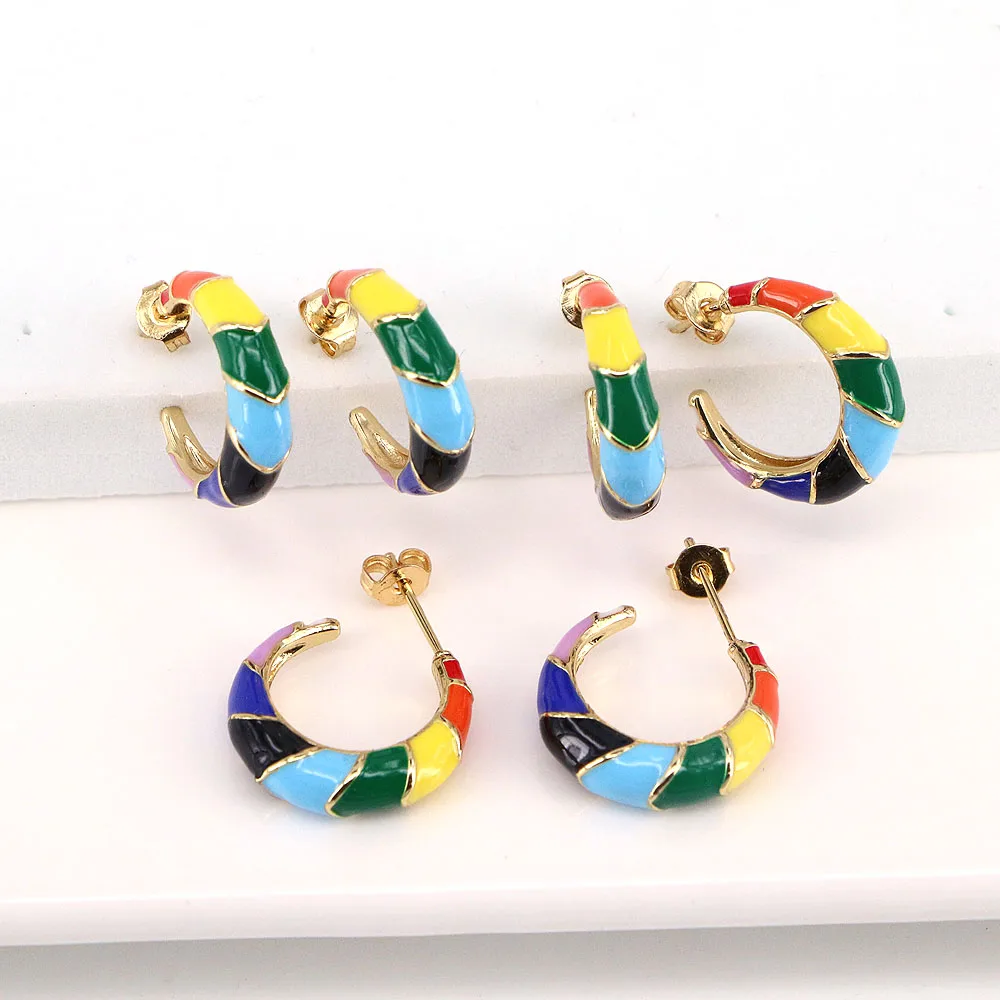 

5 пар, медные серьги-гвоздики