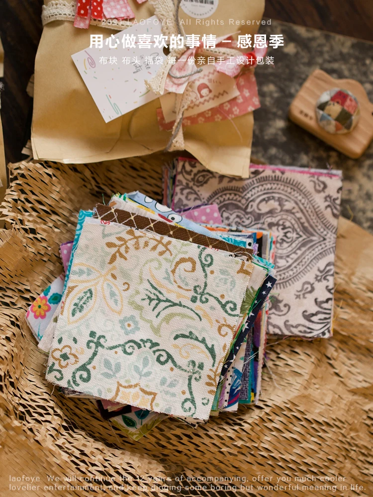 

100Sheets 10*10cm Cotton Fabric Printed Cloth Sewing Quilting Fabrics for Patchwork Needlework DIY Handmade Doll Clothing