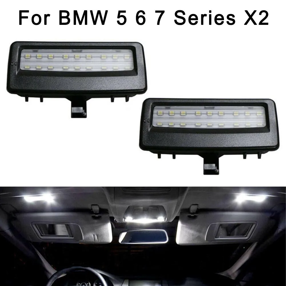 

Black Finish OE-Fit 3W LED Sun Visor Vanity Mirror Lights For BMW 5 6 7 Series Rearview Mirror Light