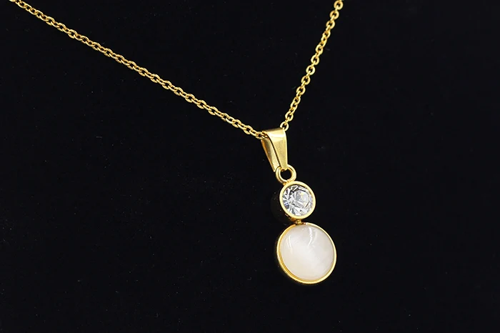 Ювелирные наборы LUXUKISSKIDS из нержавеющей стали ожерелье и серьги золотого цвета с