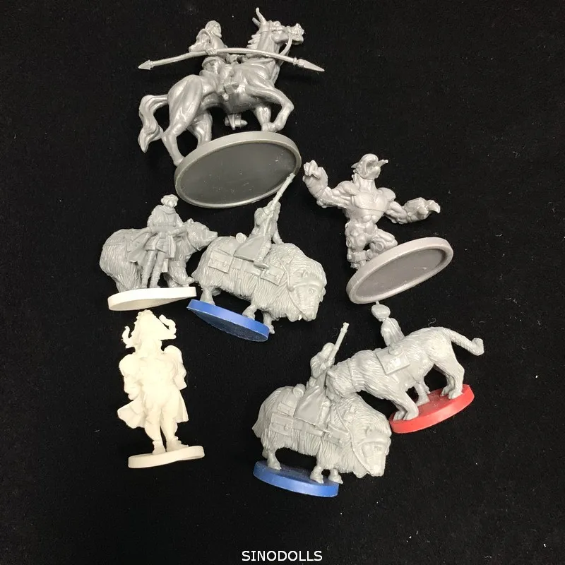 BIXE 46PCS/Set 28mm Dungeons& Dragon Miniatures D& D Cthulhu Wars Board Game Figures Role Playing Resin Model Toy No repeat