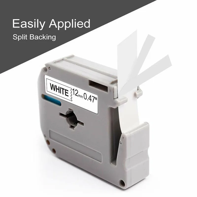 12 мм черный белый картридж для печати этикеток Brother P-Touch M231 MK231 M-K231 нетоксичные