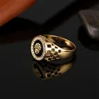 Miuoxion модные креативные Индивидуальные ювелирные изделия инкрустированное цирконием кольцо в виде короля льва для мужчин функция наименования Шарм подарок на все сезоны