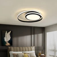 modern ceiling lights led lamp for living room bedroom study room white black color surface mounted ceiling lamp deco ac85 265v