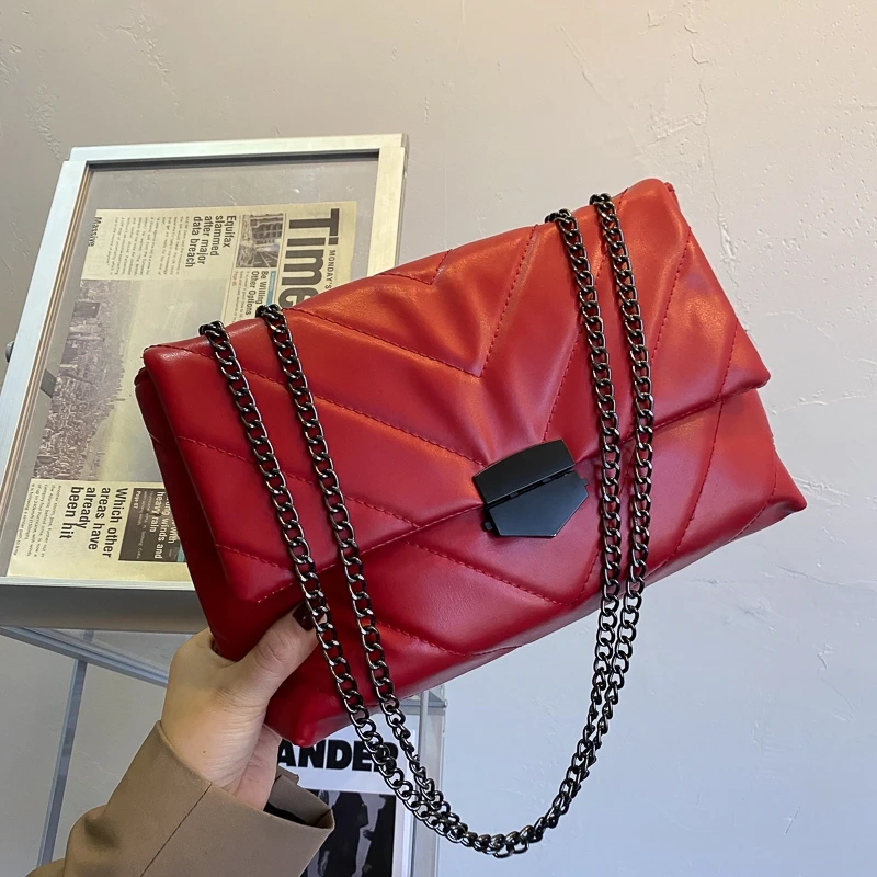 

2021 Embroidery Thread Small PU Leather Crossbody Bags For Women Trend Hand Bag Women's Branded Trending Shoulder Handbags