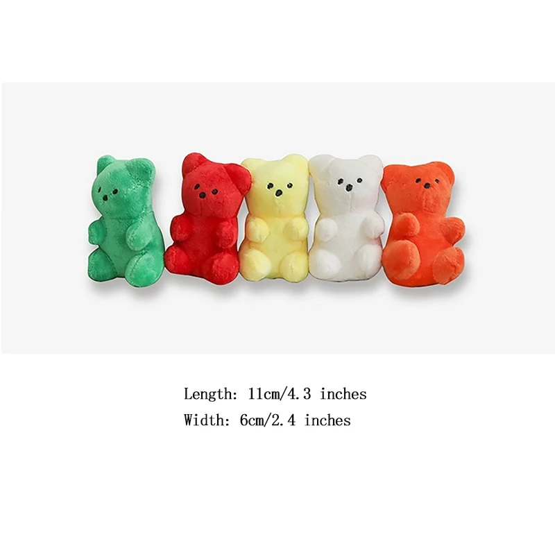 

Popular INS Korean Dog Toy Bear Gummy Squeaky Puppy Chew Toy Cute Pet Squeaky Toy Interactive Toy Pet Dog Training Small Dog