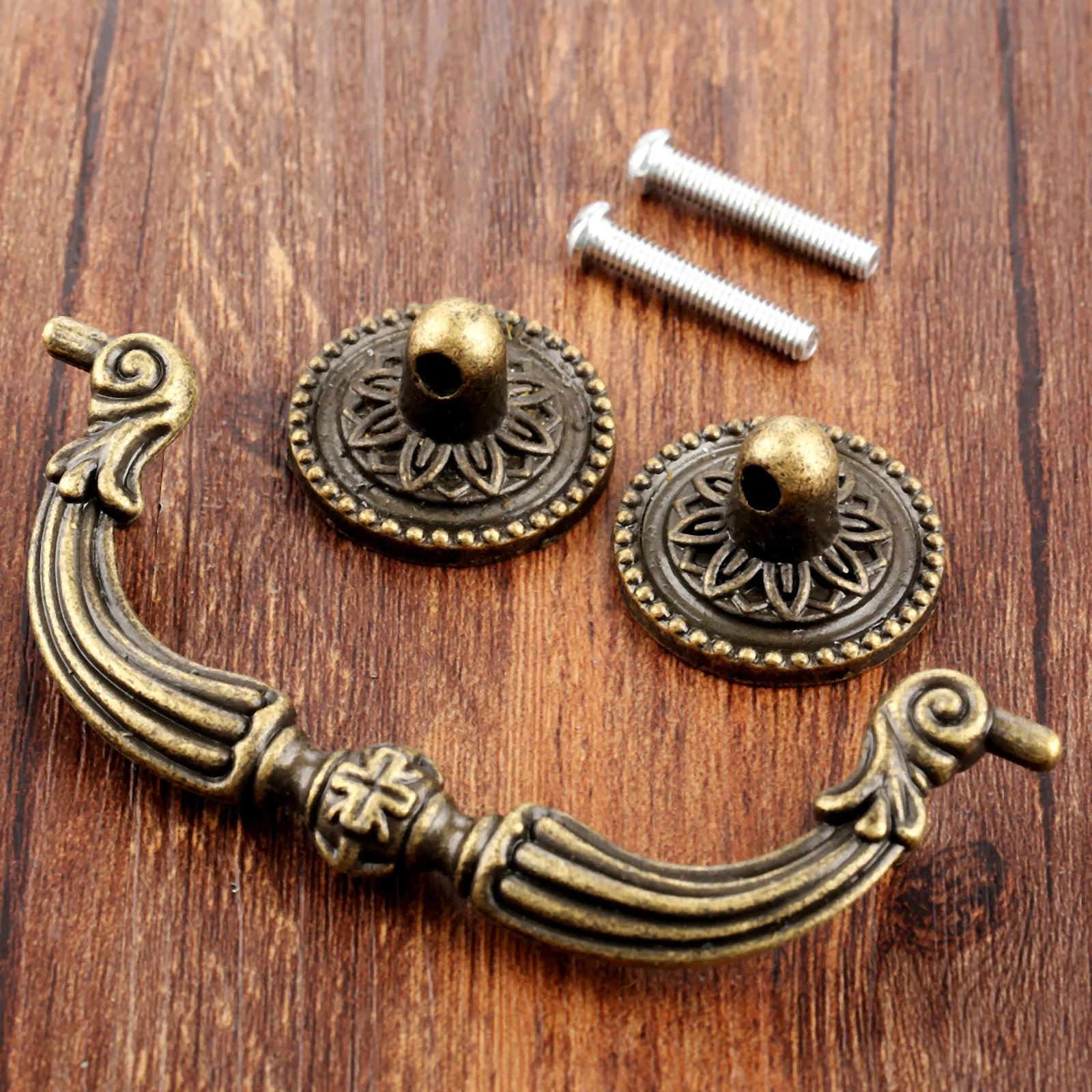 Винтажная ручка античная бронза европейский стиль тянуть 125 мм * 45 ретро дверь