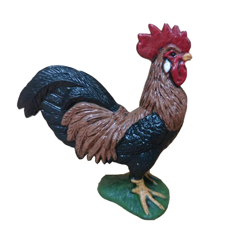 Simulation Cute Poultry Farm Animals Figures Model Duck Goose Chicken Cow Pig Miniature Action Figure Toy fit Xmas Gift | Игрушки и