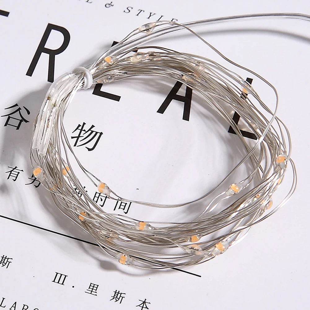 2/5/10m Flexible Copper Wire LED Starry Stringed Lights DIY Eco-friendly Fairy Garland For Christmas Tree Wedding Party Decor | Дом и сад