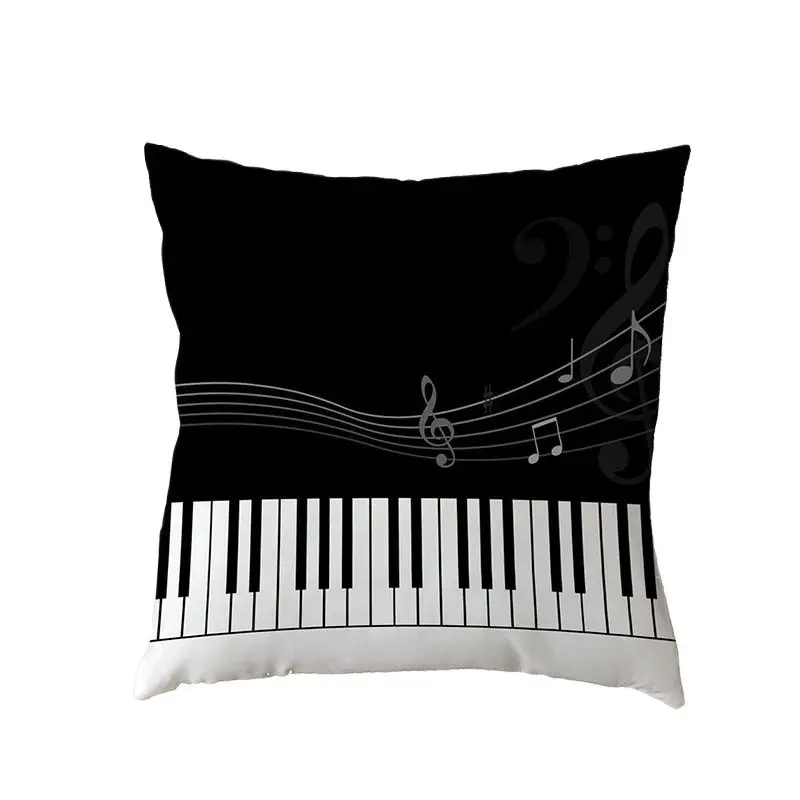 Простой белый Чехол на подушку в скандинавском стиле для скрипки пианино