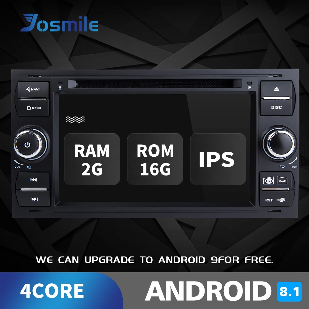 2 din Android 8 1 автомобильный dvd плеер для Ford Fiesta Focus Mondeo 4 C Max S FusionTransit Мультимедиа Радио
