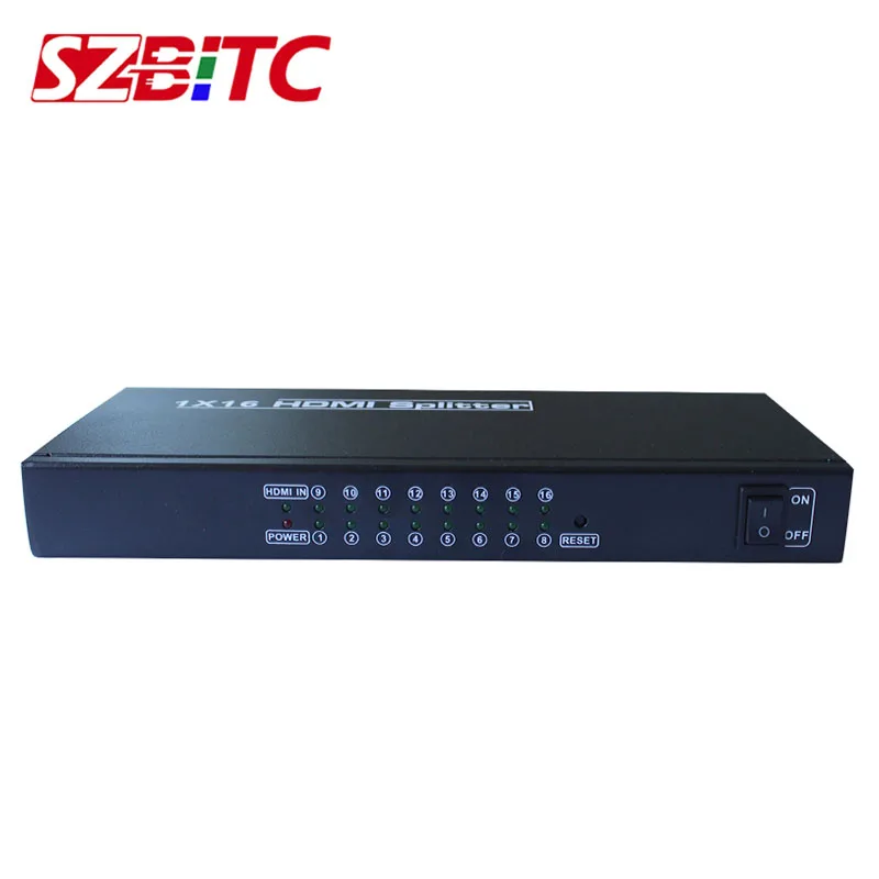 Разветвитель SZBITC HDMI 1X16 4K2K 1 в 16 Выход видео-распределитель усилитель двойной