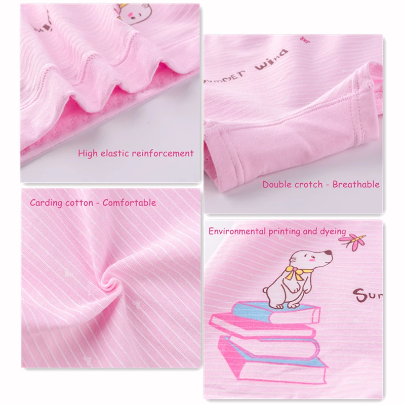 Трусы боксеры для девочек с мультяшным принтом|Трусики| |