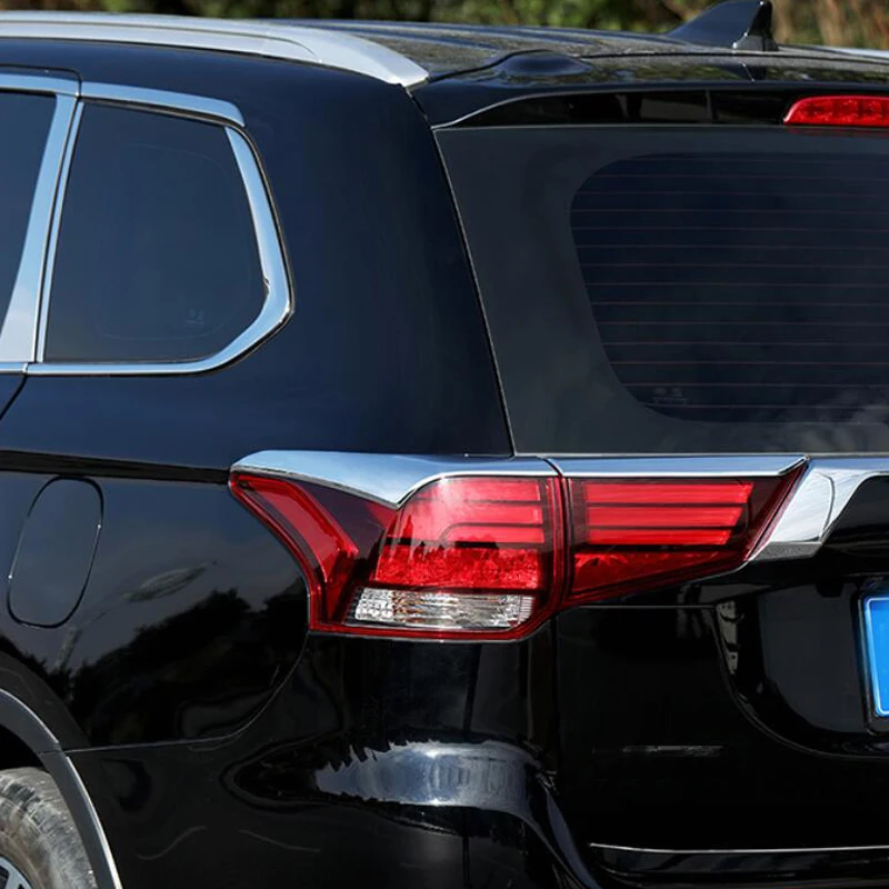 Для Mitsubishi Outlander 2016 -2019 ABS хромированный задний светильник стример отделка фонарь