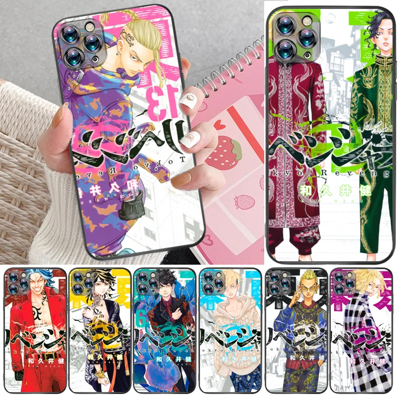 

Tokyo Revengers Atsushi Hinata Takemichi Hanagaki Takemichi Phone Case For iPhone X XR XS MAX Soft TPU Funda Cases Back Cover