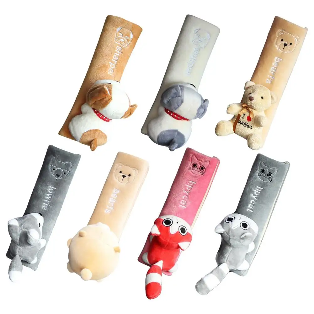 

Cute Cartoon Car Safety Seat Belt Cover Harness Cushion Shoulder Guard Pad Protection Cushion Decor For Women Children Kids Baby