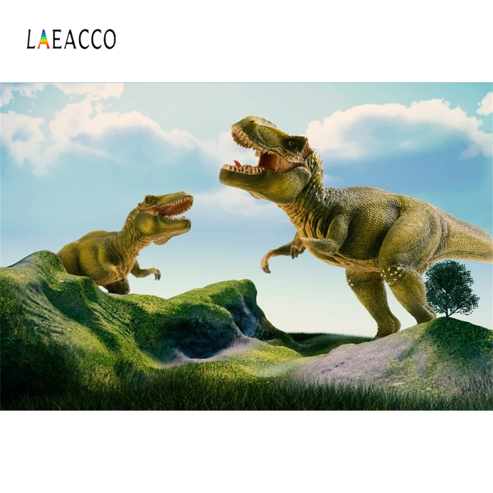 Laeacco динозавр Фотофон парк и мир Юрского периода Фото фоны Джунгли Лес фотографии