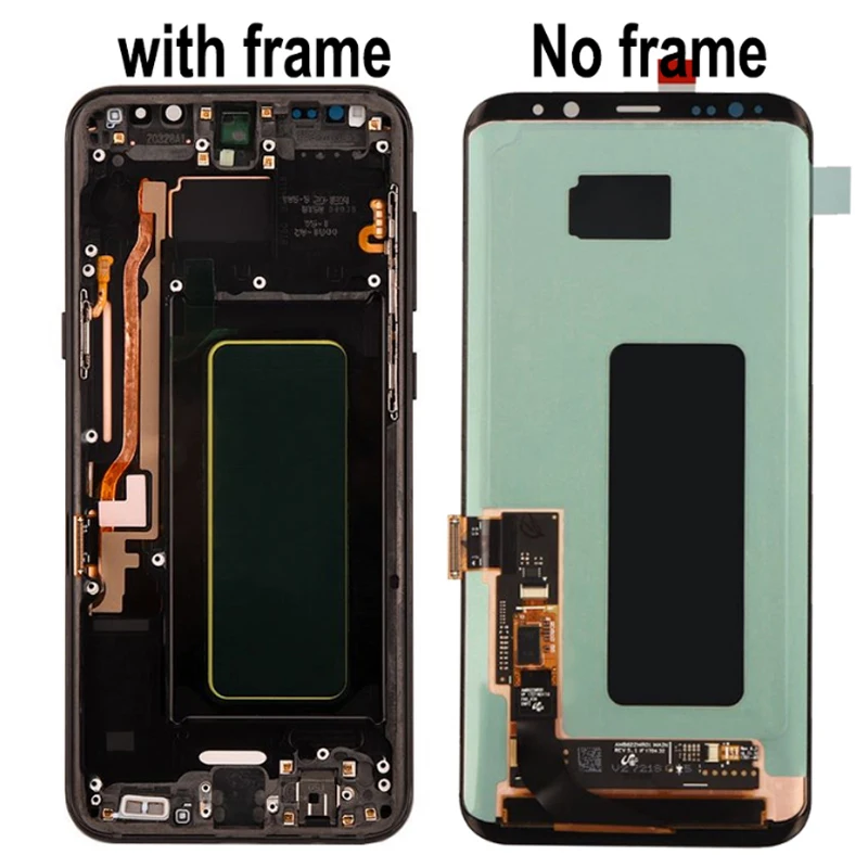 Original replacement For Samsung Galaxy S8Plus LCD Display SUPER AMOLED Screen S8 Plus G955F G955A LCD+Spot With Frame | Мобильные