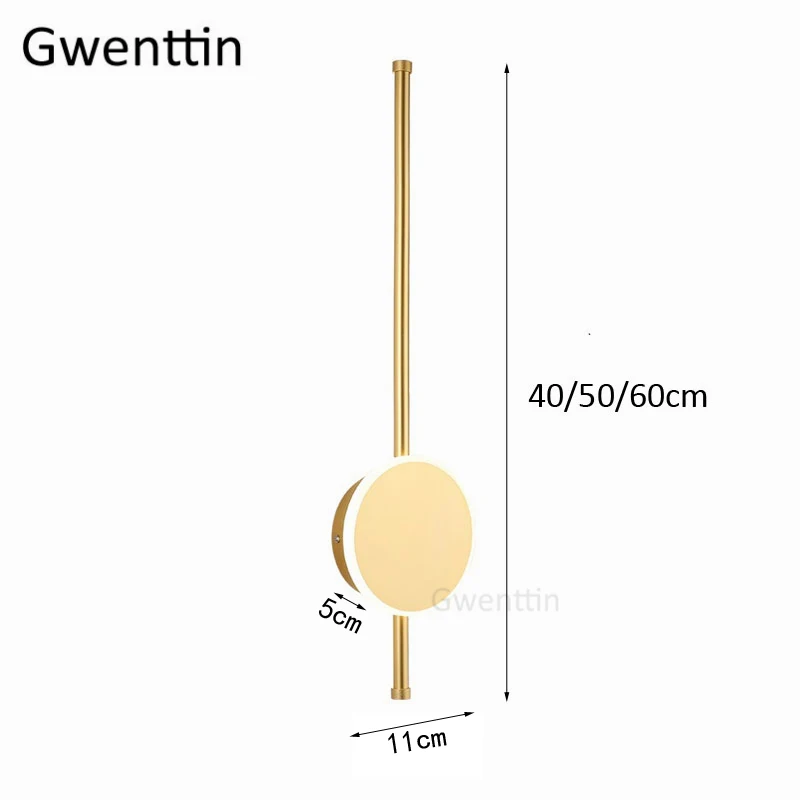 Современный Полосатый светильник светодиодный настенный для спальни