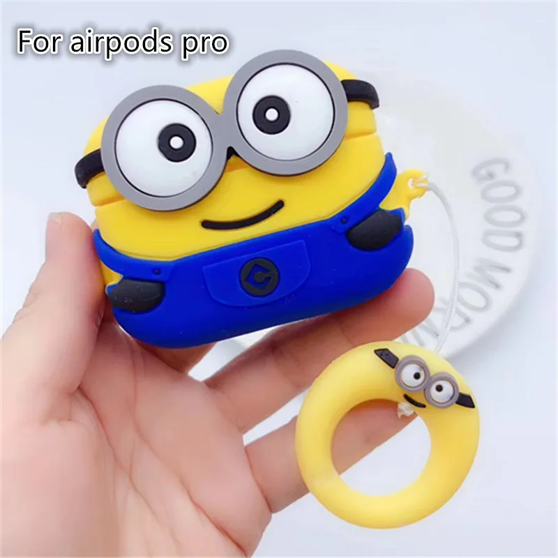 11 Чехол для AirPods, милый мультяшный защитный чехол, беспроводной чехол для наушников Air pods 2, чехол для наушников с кольцом на палец - Цвет: 11