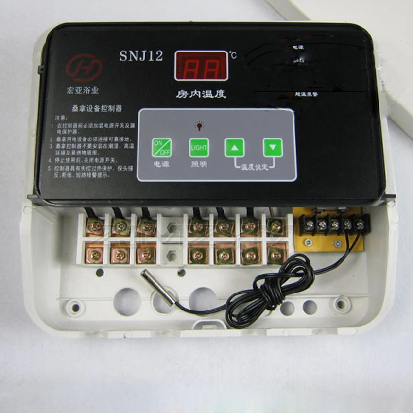 Термостатический цифровой контроллер температуры для сауны ванной комнаты 9