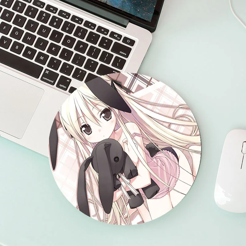 

Small Round Mouse Pad With Cartoon Pattern of YosugaNoSora Non-slip Mat Deskpad Anime Mousepad Tiger Pad on the Table Deskmat