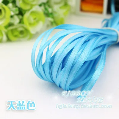12 Sky Blue 30 видов цветов(20 м/лот) 1/"(3 мм) одинарная Свадебная атласная лента украшение подарок рождественские аксессуары DIY ленты - Цвет: 12 Sky Blue