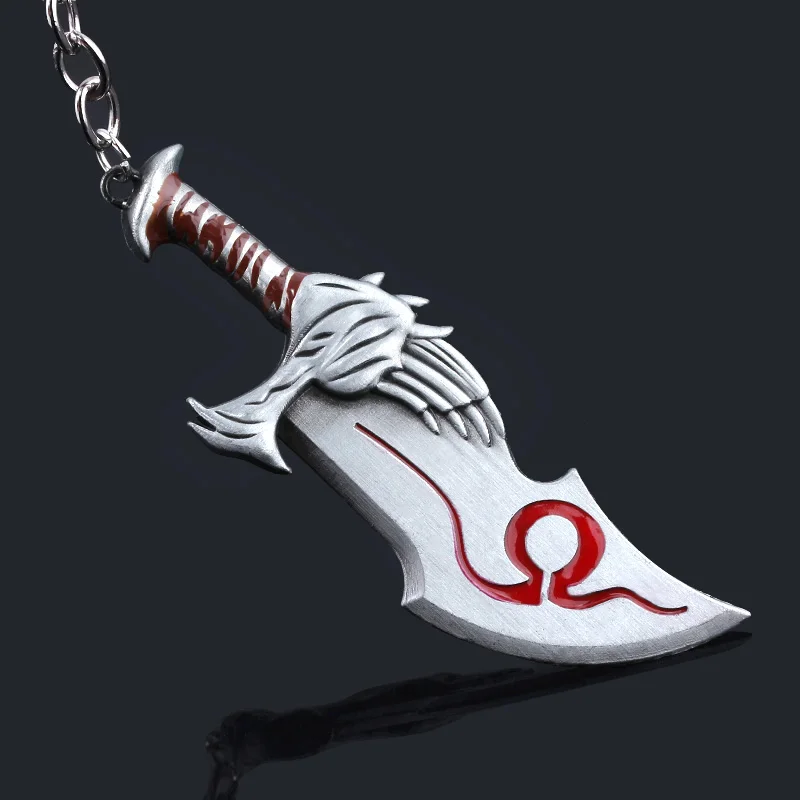 Игра God of War Kratos Chaos Blade брелок Подвеска для ключей ювелирные изделия для мужчин и женщин автомобильные аксессуары для ключей
