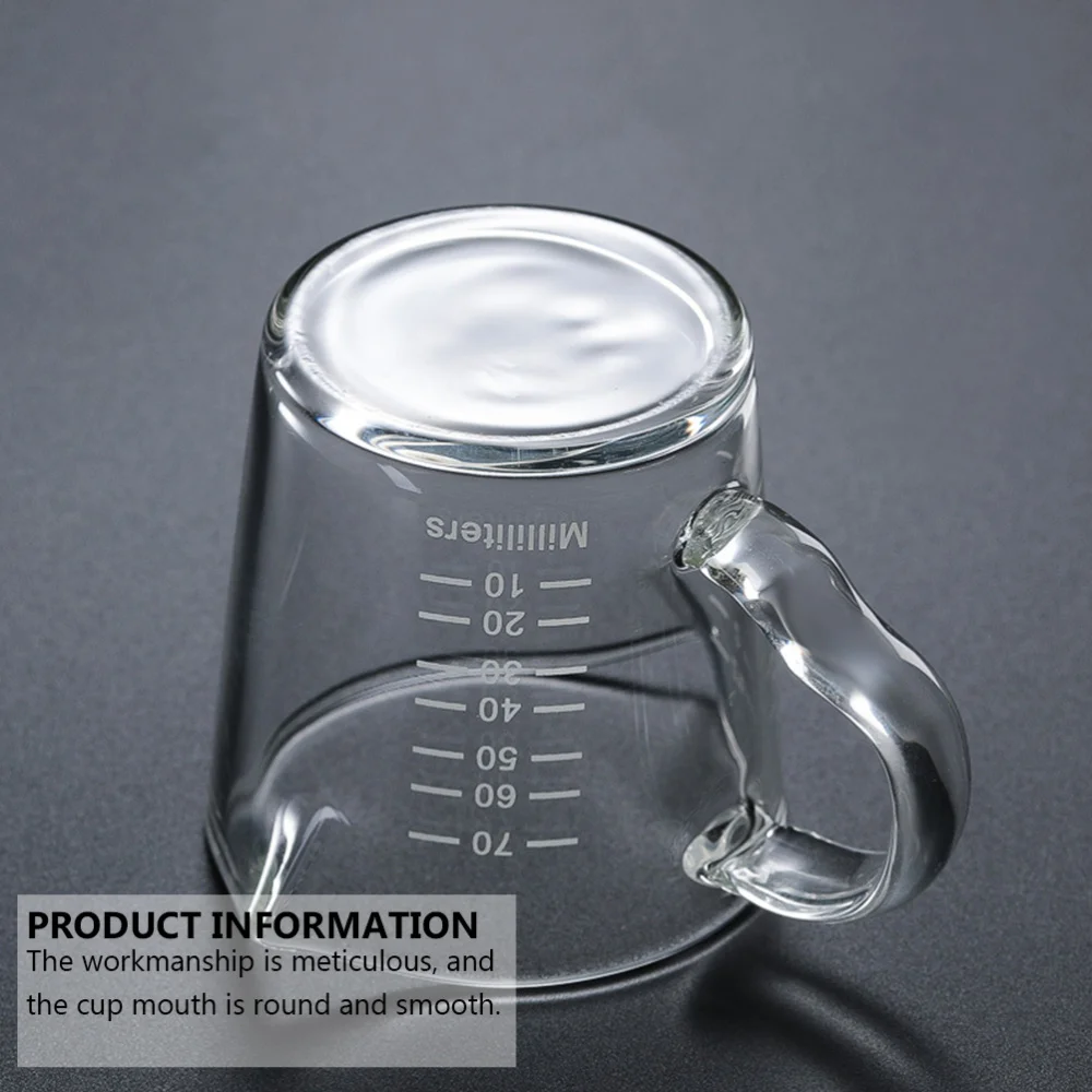 

1Pc Double-mouth Cup Coffee Cup High Temperature Cup Measuring Cup
